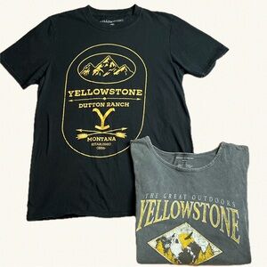 Women’s Yellowstone Dutton Ranch Short Sleeve T-Shirts Bundle size Medium